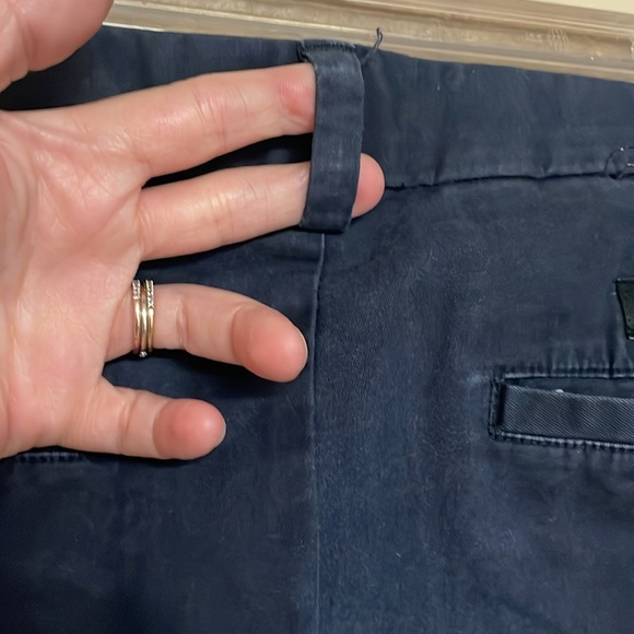 Banana Republic size 33x32 Navy Color Fulton Skinny Chino Straight Leg Pants - Picture 8 of 10